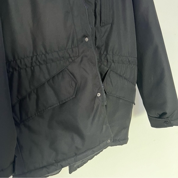 Parka PRODUKT (Jack&Jones) Warm Winter Jacket all black with zippers & buttons - Picture 8 of 8